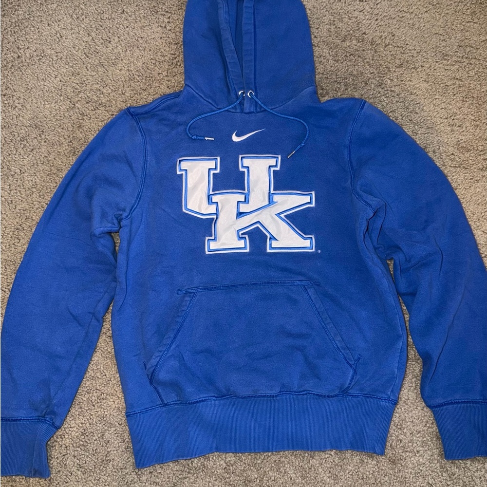 2000s Vintage Nike Blue University of Kentucky Pullover Hoodie Size Small